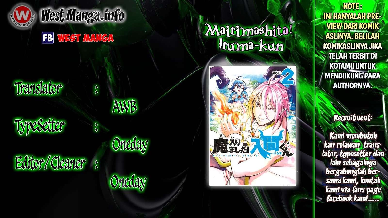 Baca Komik Mairimashita! Iruma-kun Chapter 18 Gambar 1