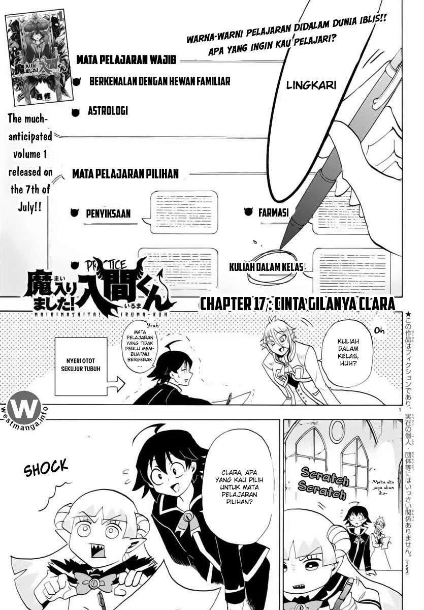 Baca Komik Mairimashita! Iruma-kun Chapter 17 Gambar 1