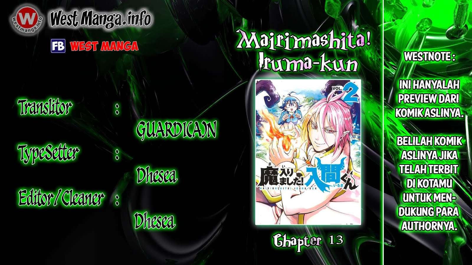 Baca Komik Mairimashita! Iruma-kun Chapter 13 Gambar 1