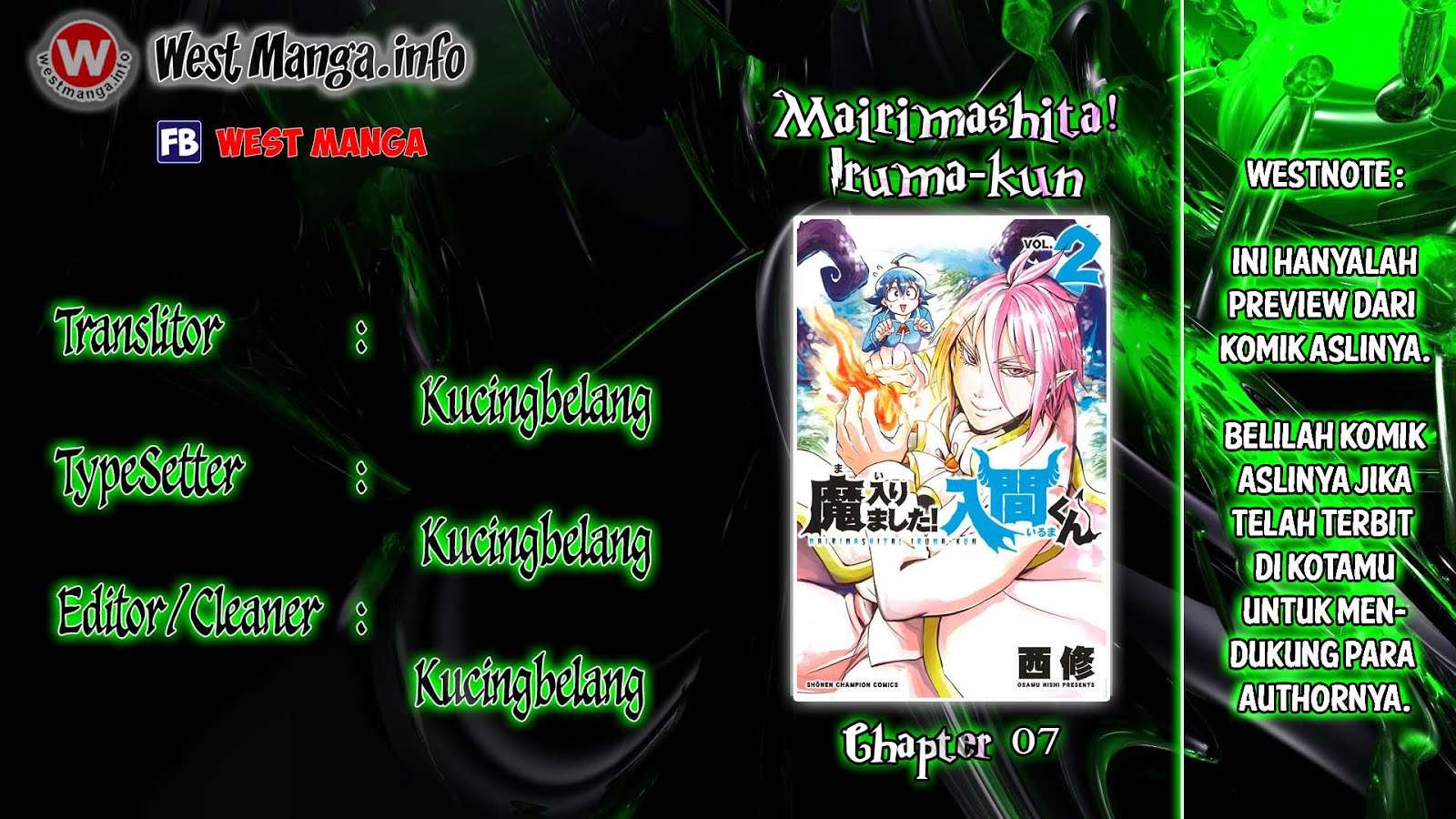 Baca Komik Mairimashita! Iruma-kun Chapter 7 Gambar 1