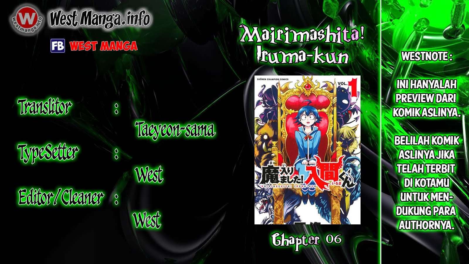 Baca Komik Mairimashita! Iruma-kun Chapter 6 Gambar 1