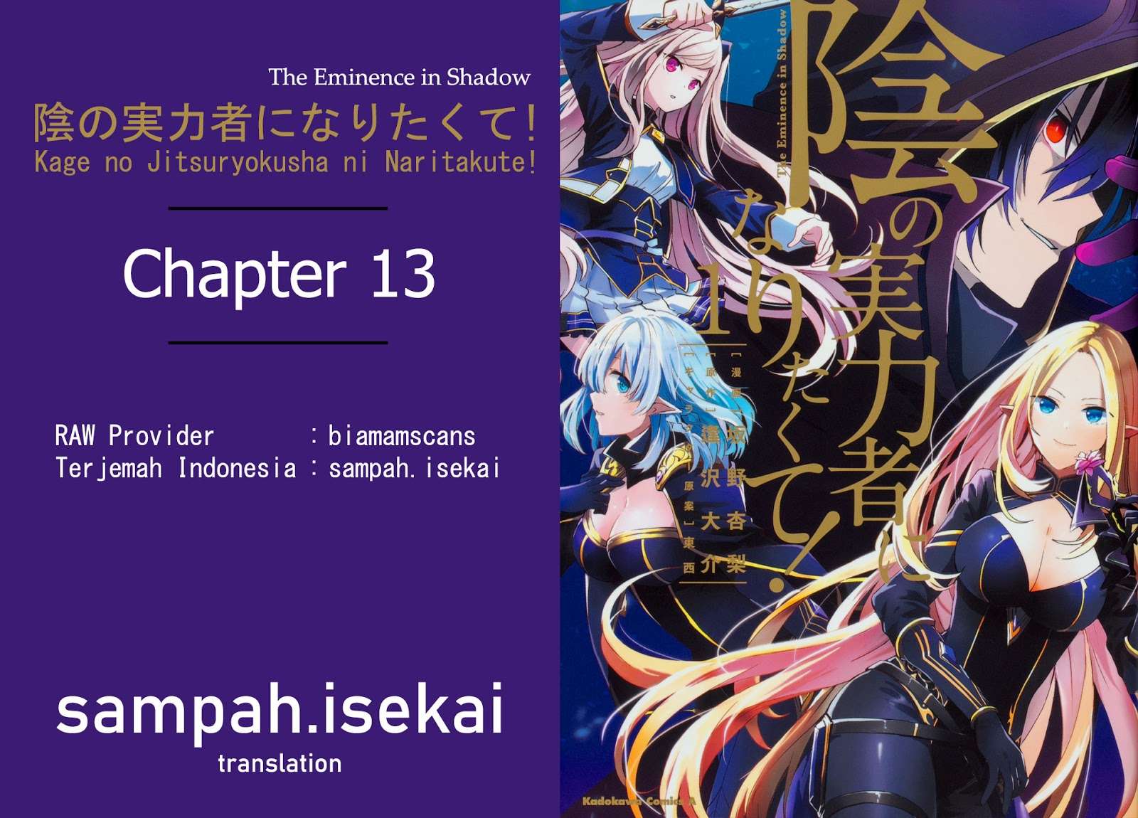 Baca Komik Kage no Jitsuryokusha ni Naritakute Chapter 13 Gambar 1