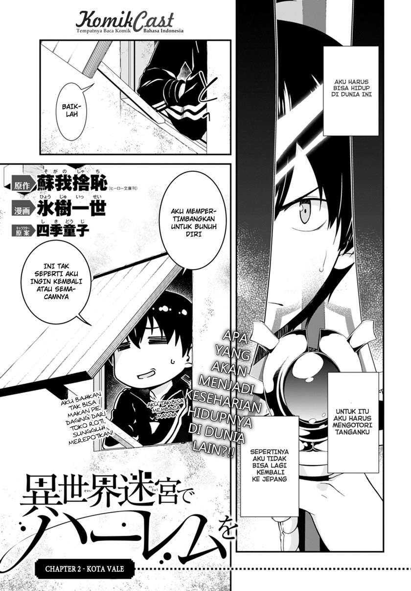 Baca  Isekai Meikyuu de Harem wo Chapter 02 Gambar 2