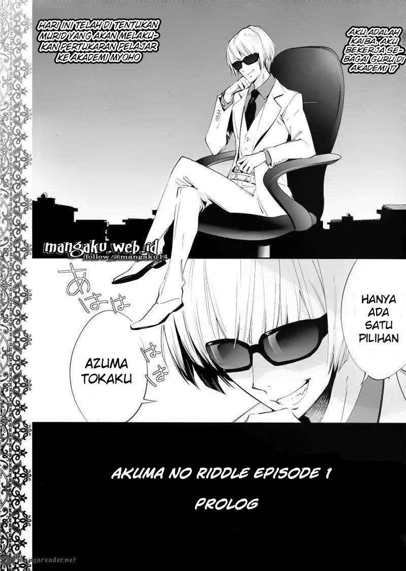 Baca Komik Akuma no Riddle Chapter 1 Gambar 1