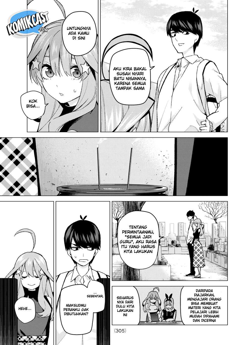 Go-toubun no Hanayome Chapter 57 Gambar 19