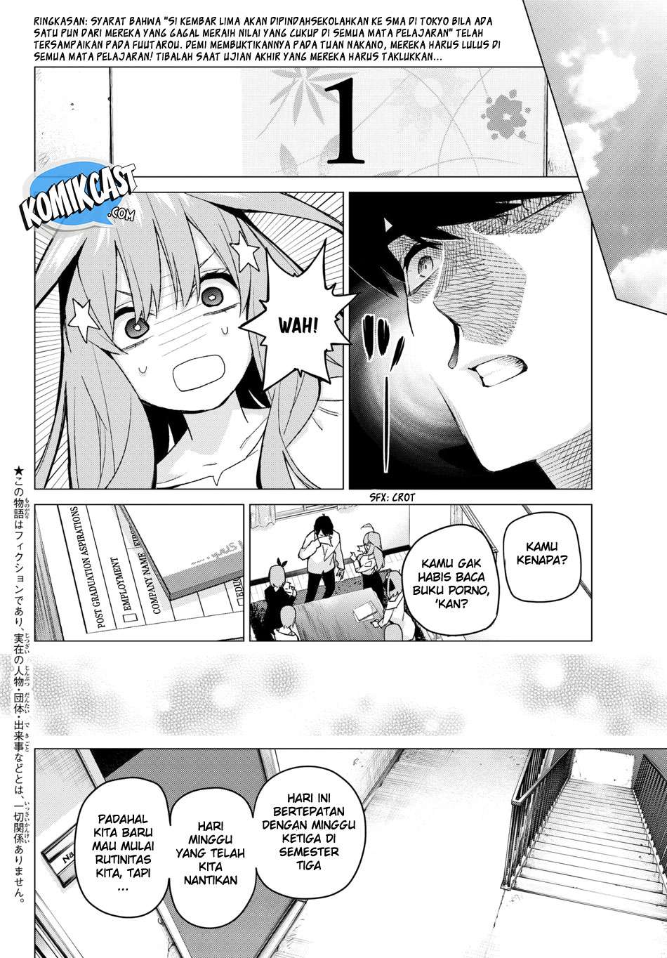 Go-toubun no Hanayome Chapter 57 Gambar 3