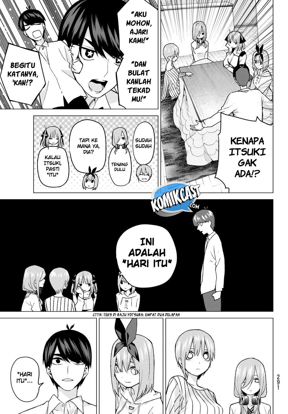 Go-toubun no Hanayome Chapter 57 Gambar 4
