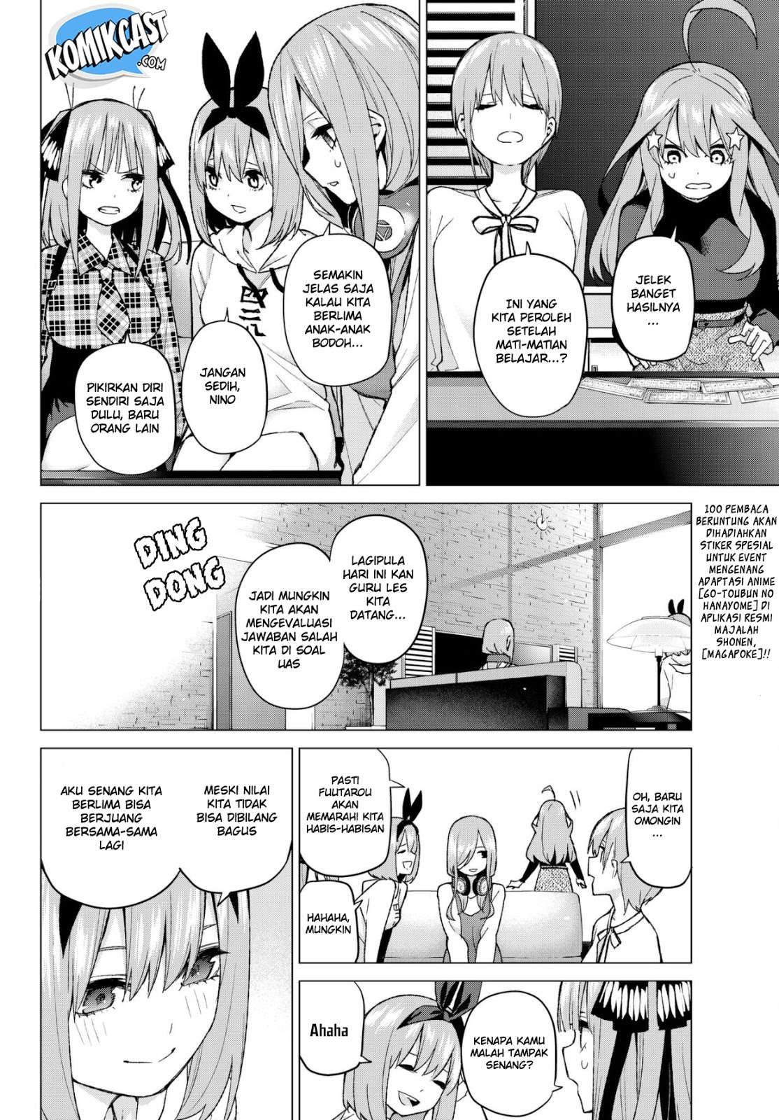 Go-toubun no Hanayome Chapter 49 Gambar 5