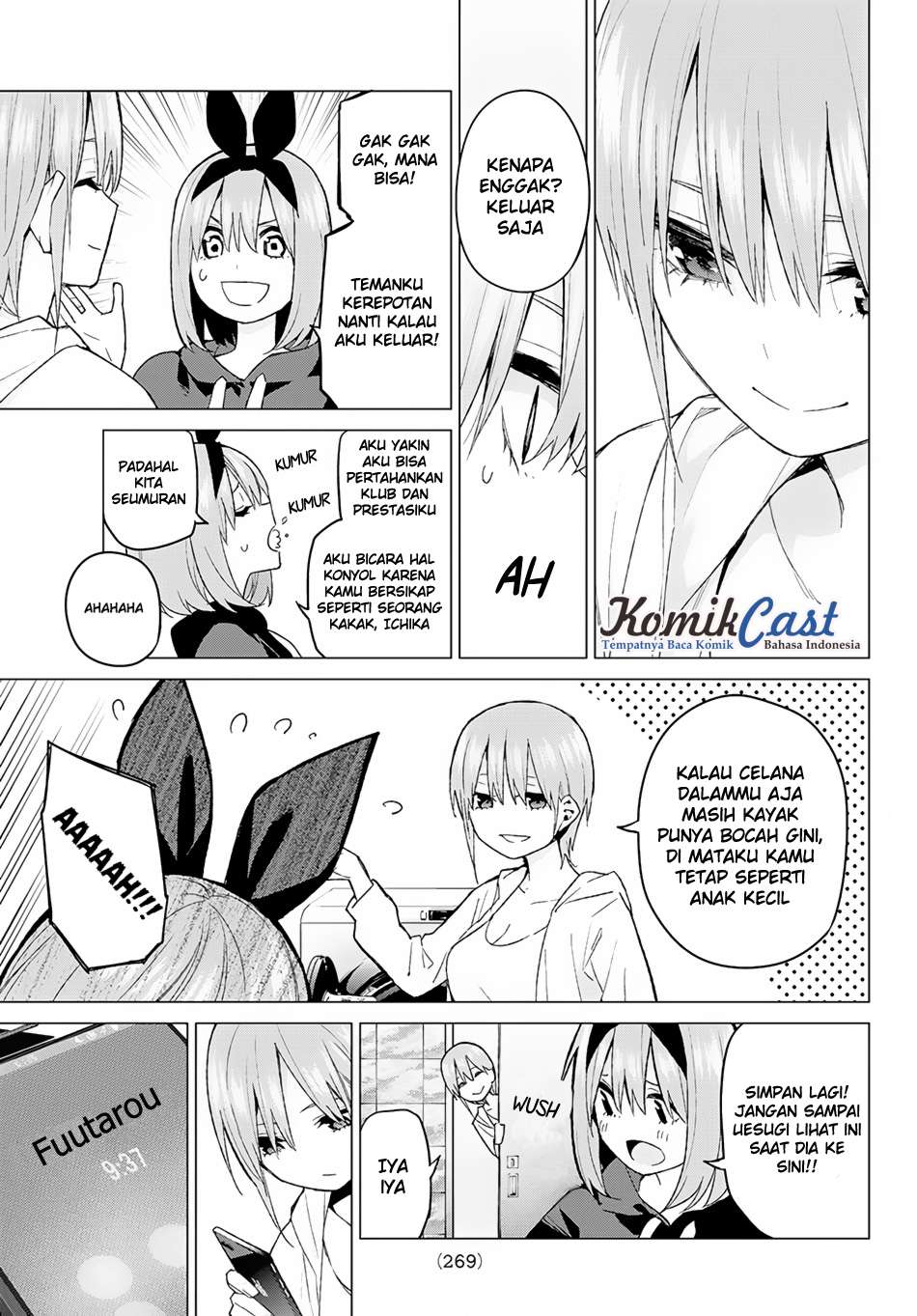 Go-toubun no Hanayome Chapter 45 Gambar 20