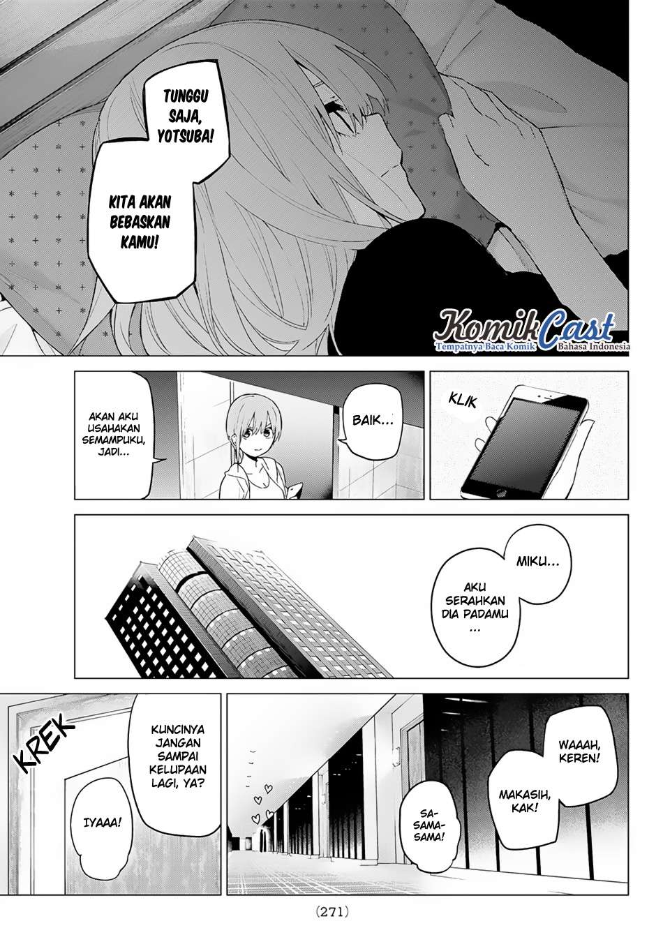 Go-toubun no Hanayome Chapter 45 Gambar 22