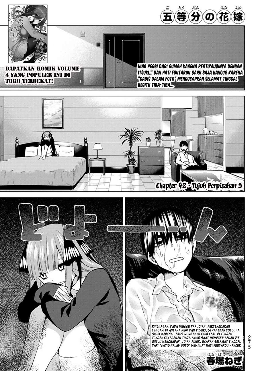 Go-toubun no Hanayome Chapter 43 Gambar 3