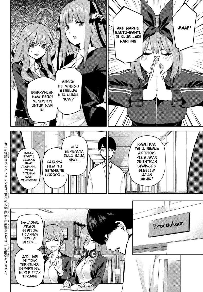 Go-toubun no Hanayome Chapter 38 Gambar 4