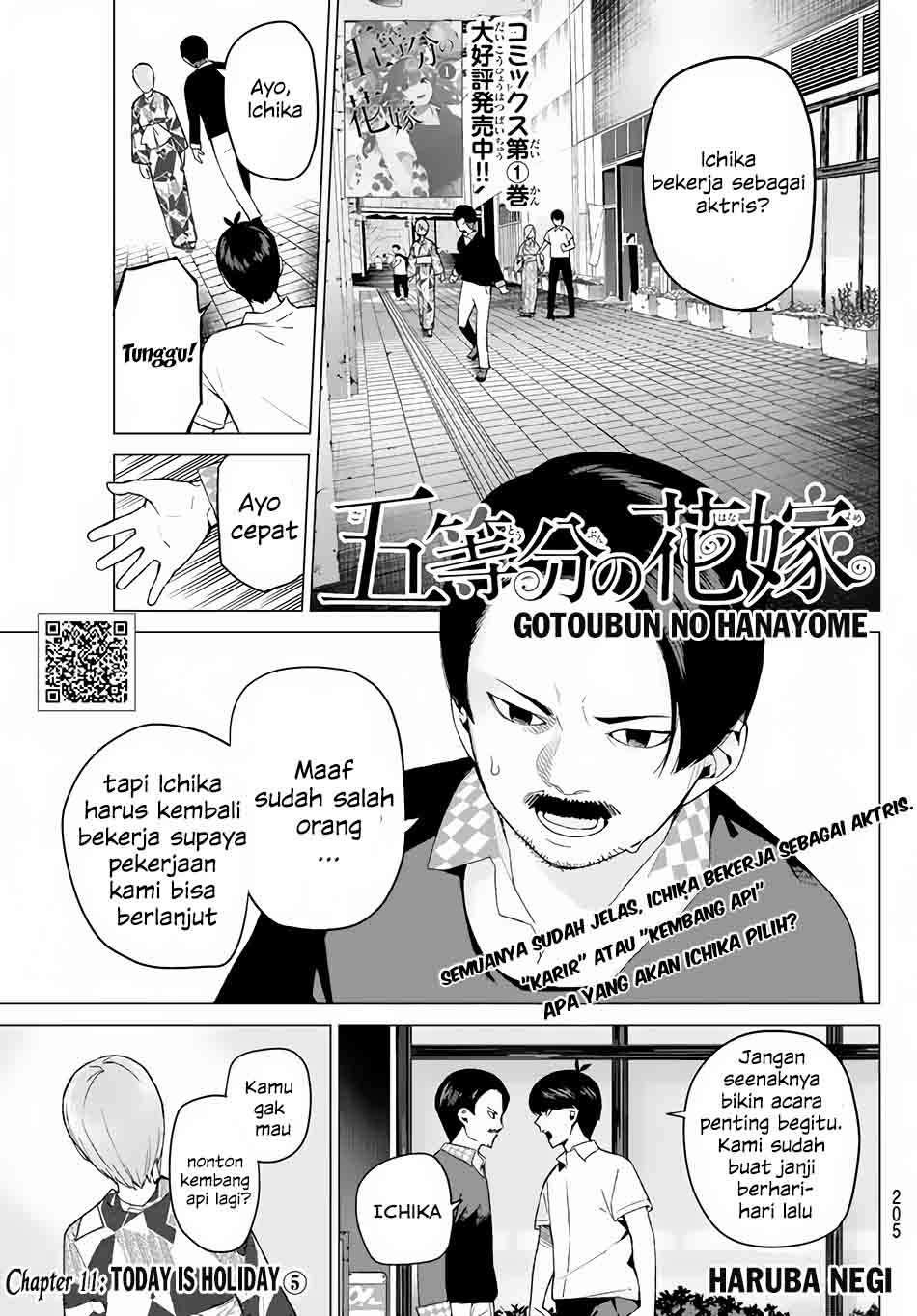 Baca Manga Go-toubun no Hanayome Chapter 11 Gambar 2