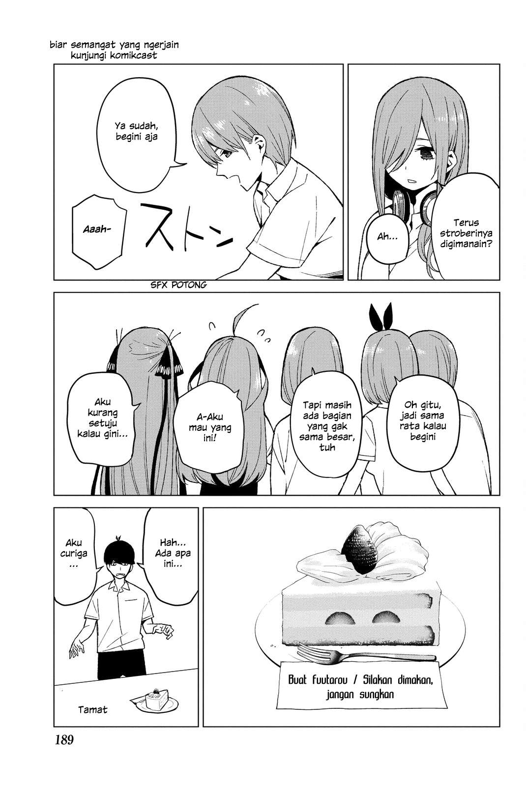 Go-toubun no Hanayome Chapter 55 Gambar 8