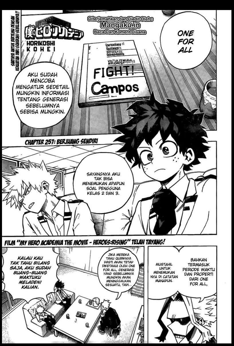 Baca Komik Boku no Hero Academia Chapter 257 Gambar 1