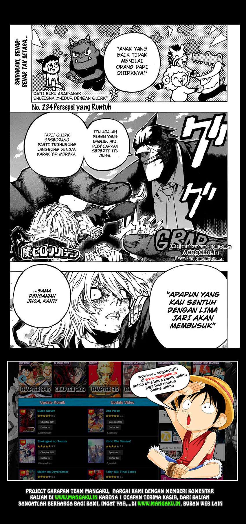 Baca Boku no Hero Academia Chapter 234 Gambar 2