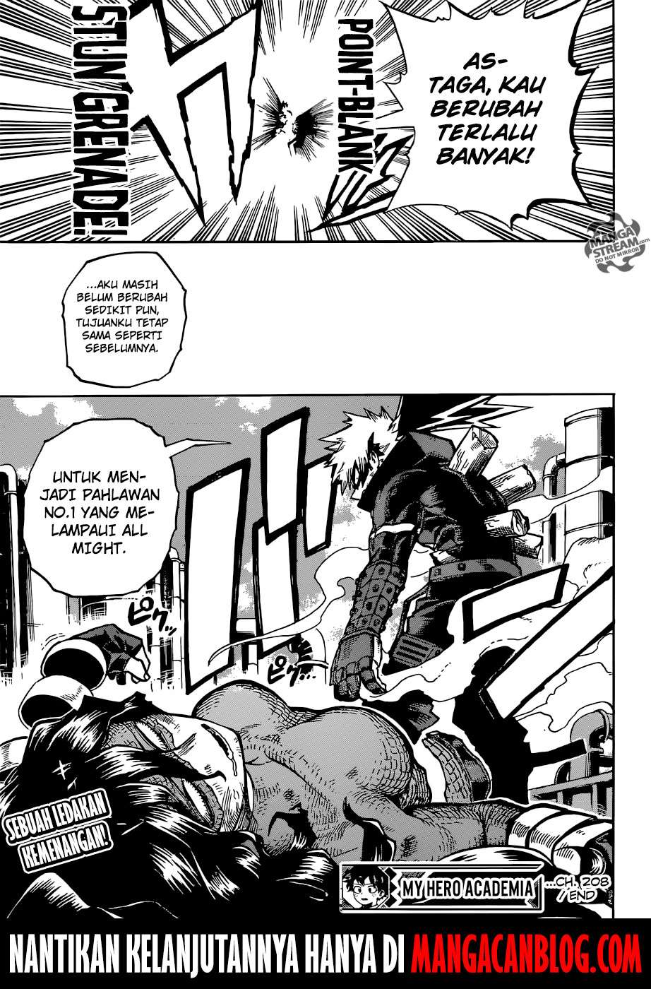 Boku no Hero Academia Chapter 208 Gambar 14