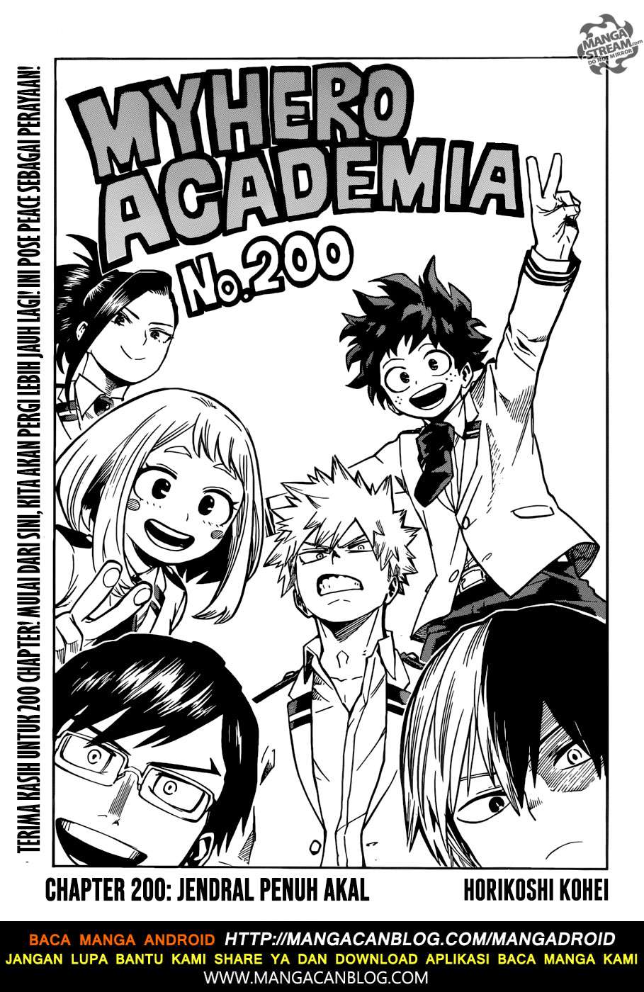 Baca Komik Boku no Hero Academia Chapter 200 Gambar 1