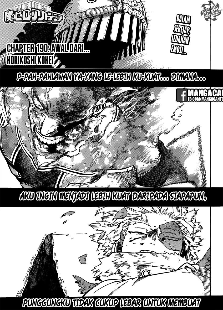 Baca Komik Boku no Hero Academia Chapter 190 Gambar 1