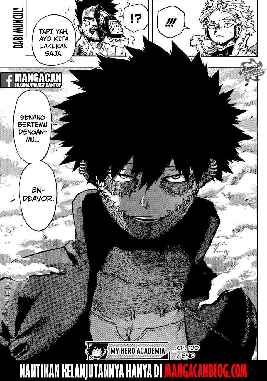 Boku no Hero Academia Chapter 190 Gambar 15