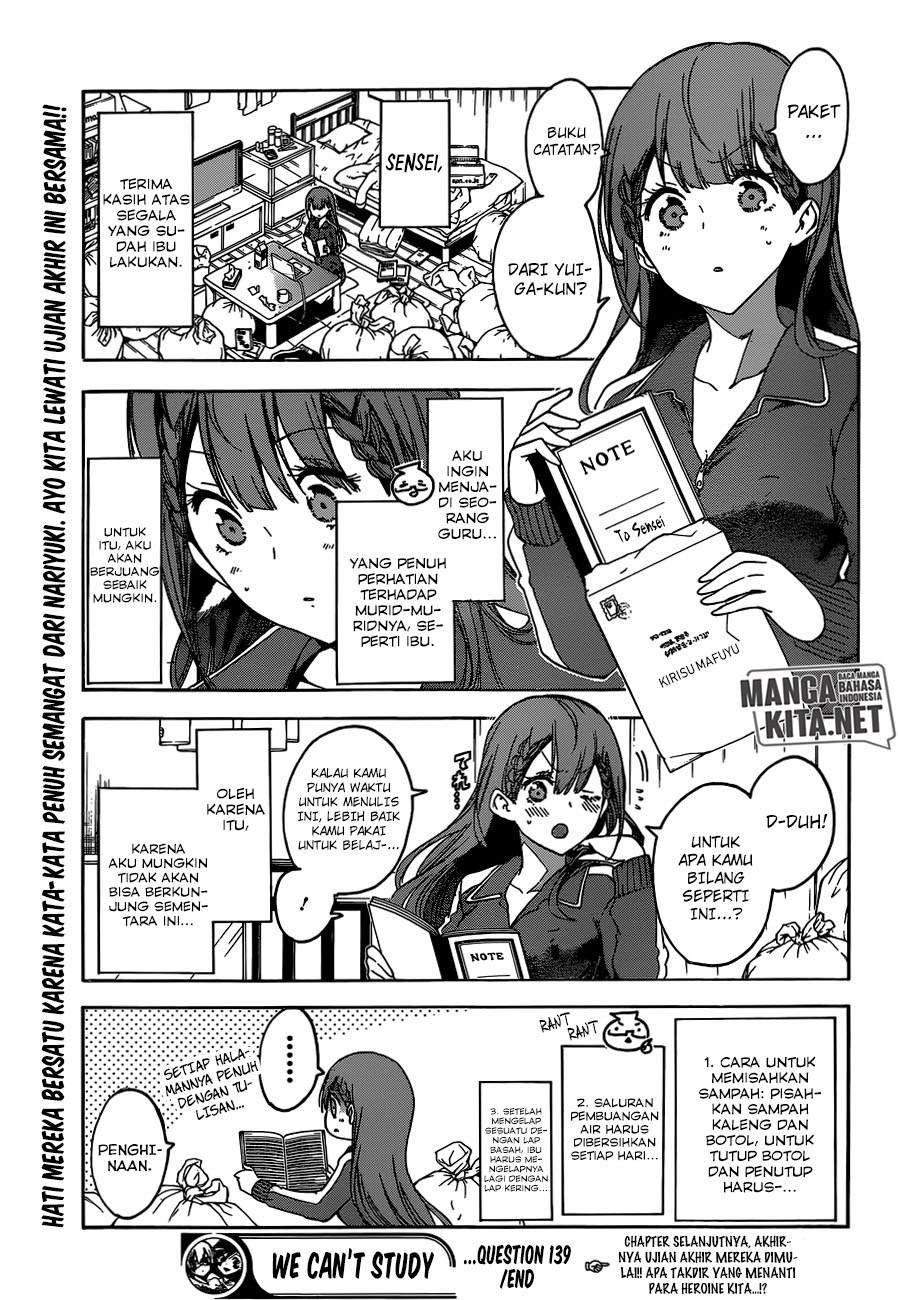 Bokutachi wa Benkyou ga Dekinai Chapter 139 Gambar 21