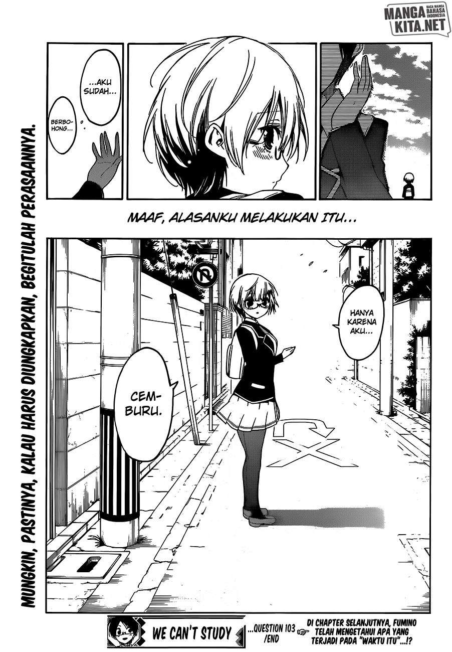 Bokutachi wa Benkyou ga Dekinai Chapter 103 Gambar 20