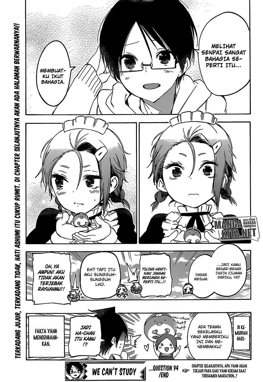 Bokutachi wa Benkyou ga Dekinai Chapter 94 Gambar 20