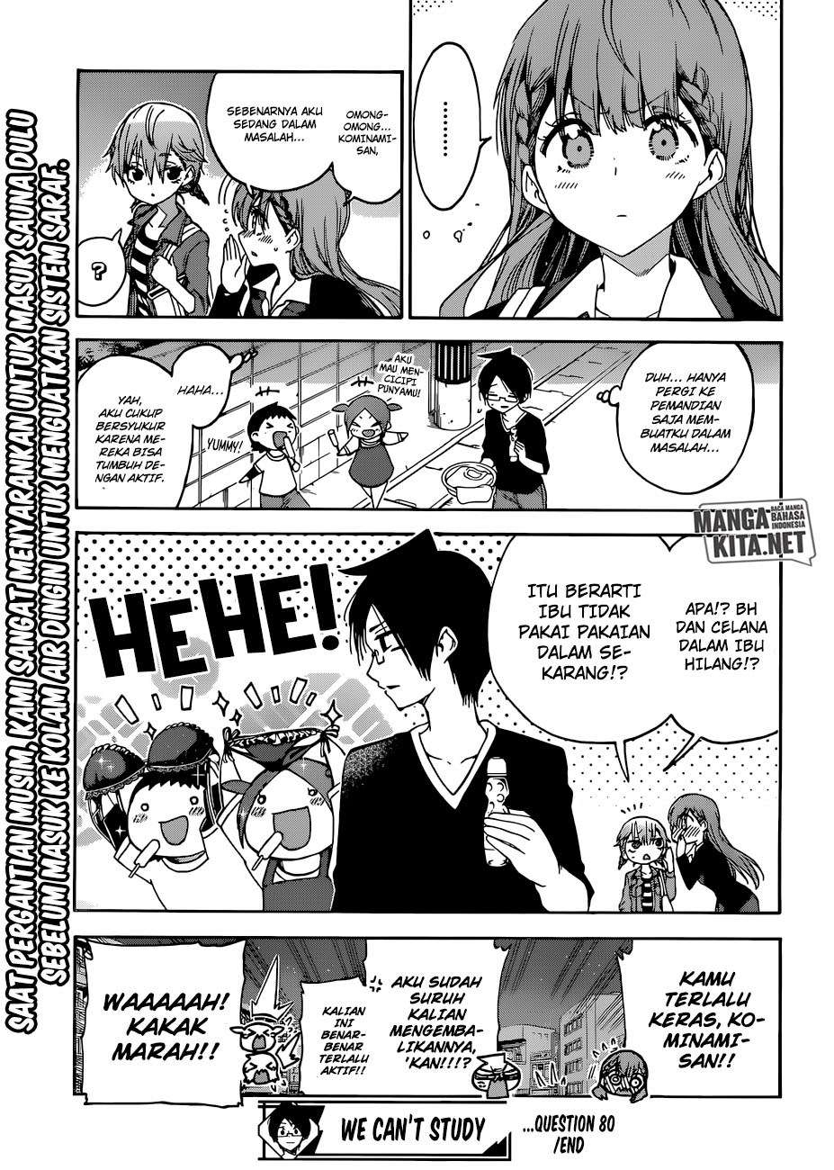 Bokutachi wa Benkyou ga Dekinai Chapter 80 Gambar 20