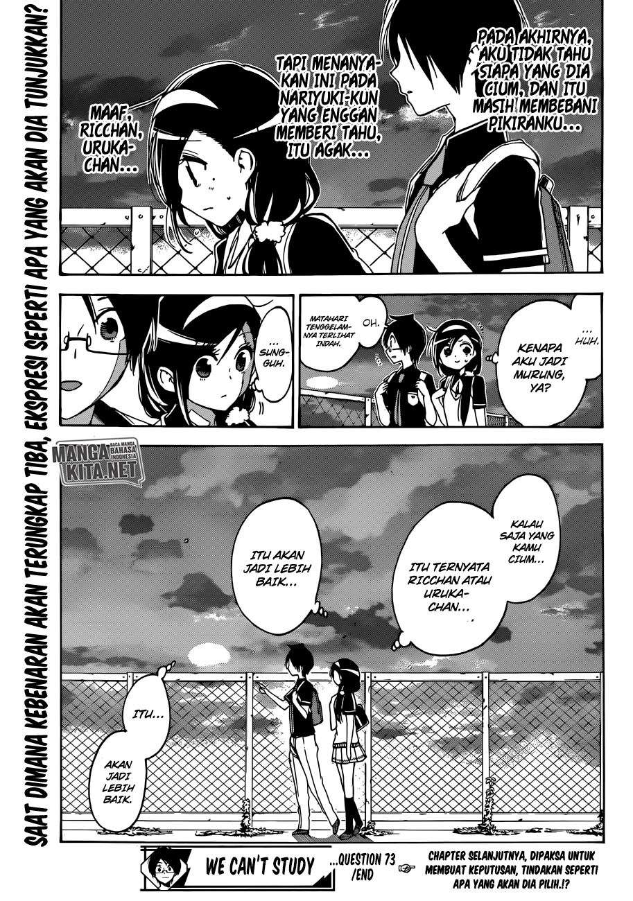 Bokutachi wa Benkyou ga Dekinai Chapter 73 Gambar 20