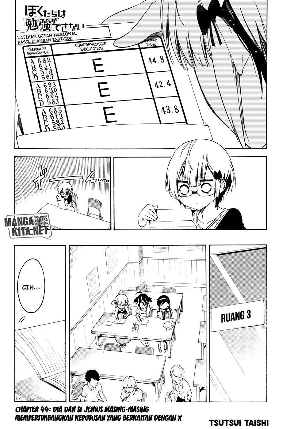 Bokutachi wa Benkyou ga Dekinai Chapter 44 Gambar 3