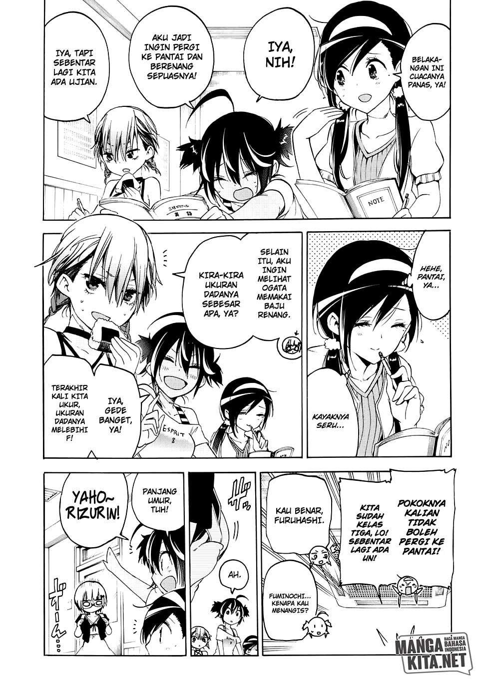 Bokutachi wa Benkyou ga Dekinai Chapter 44 Gambar 4