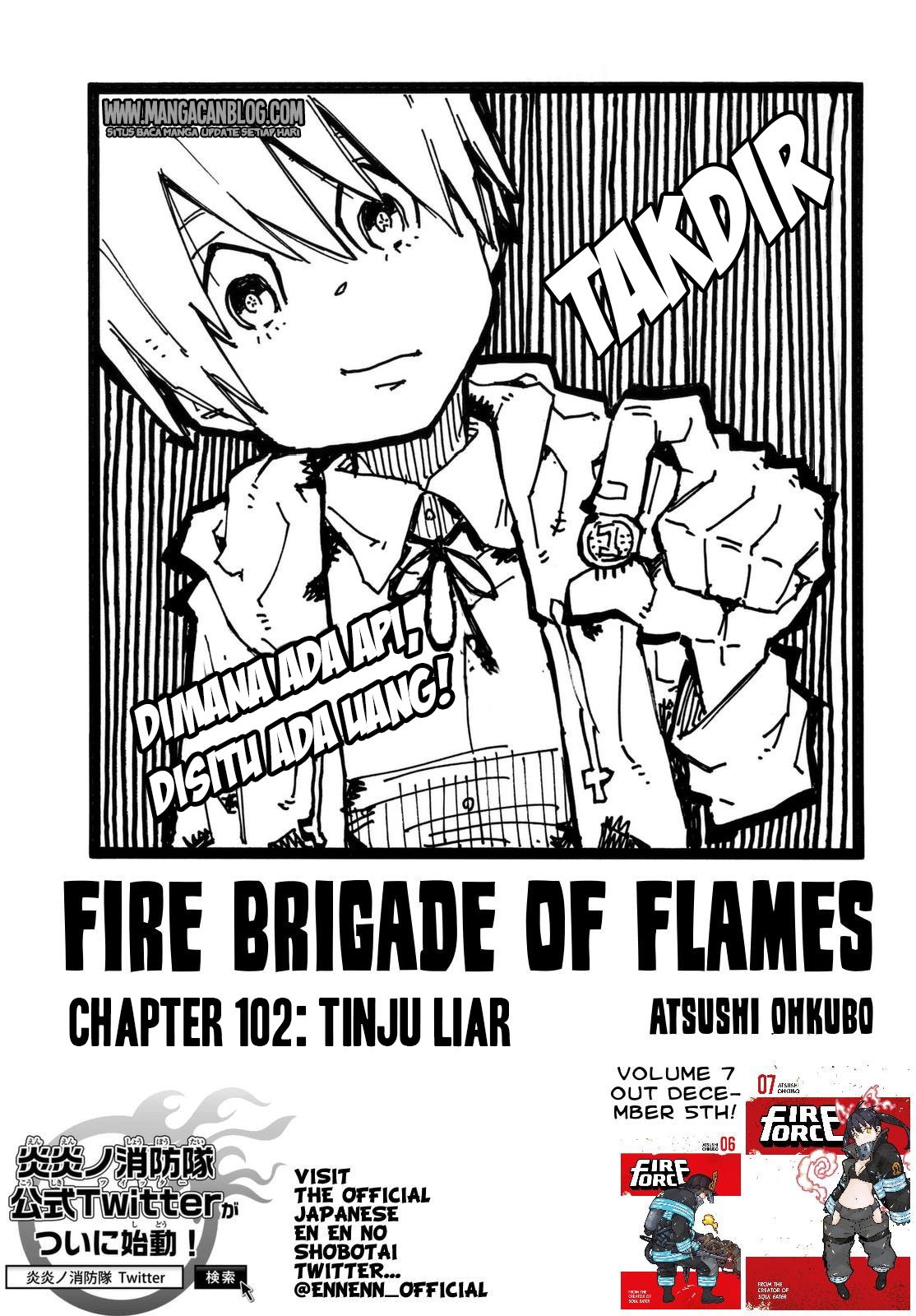 Baca Komik Fire Brigade of Flames Chapter 102 Gambar 1