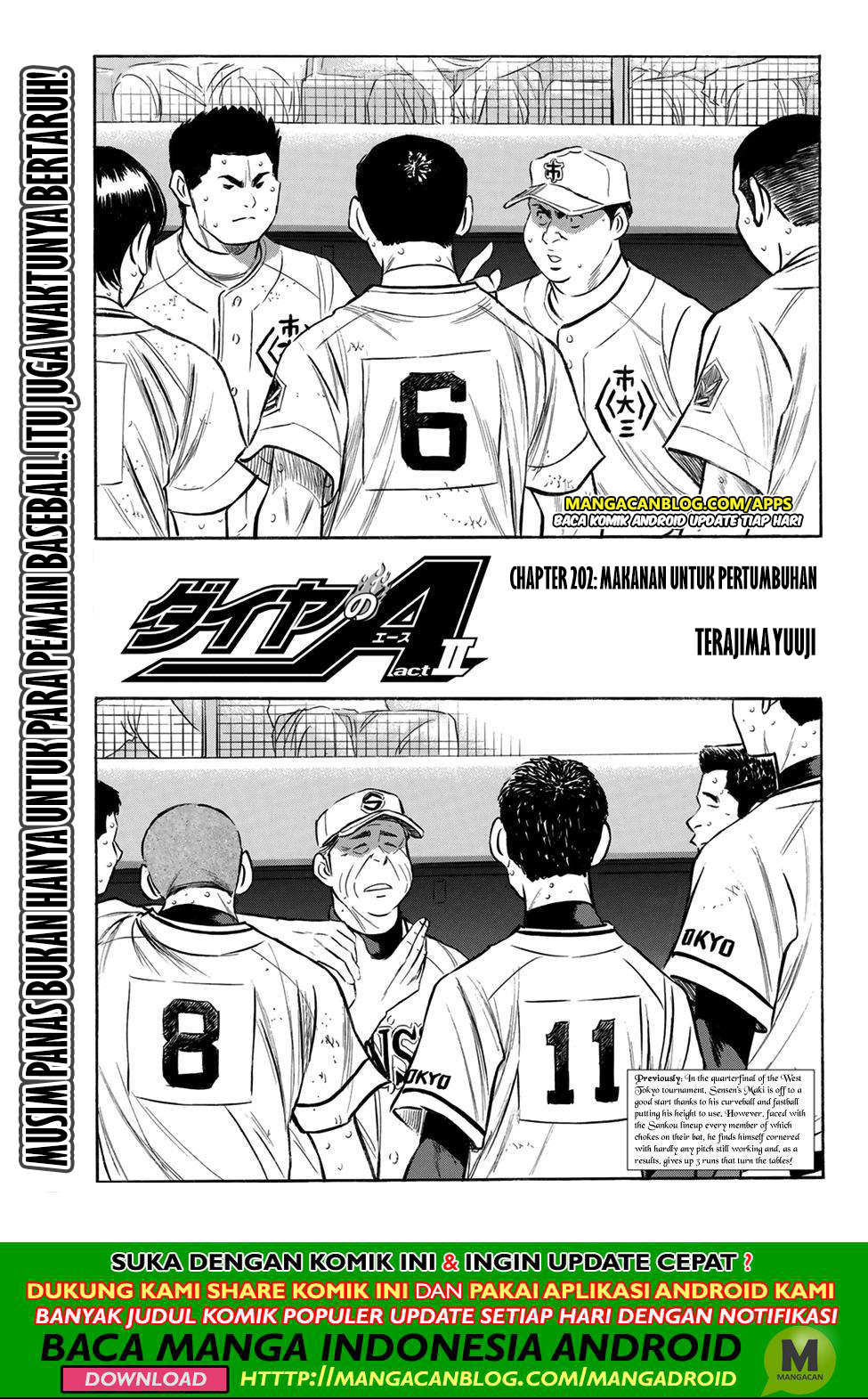 Baca Komik Diamond no Ace Act 2 Chapter 202 Gambar 1