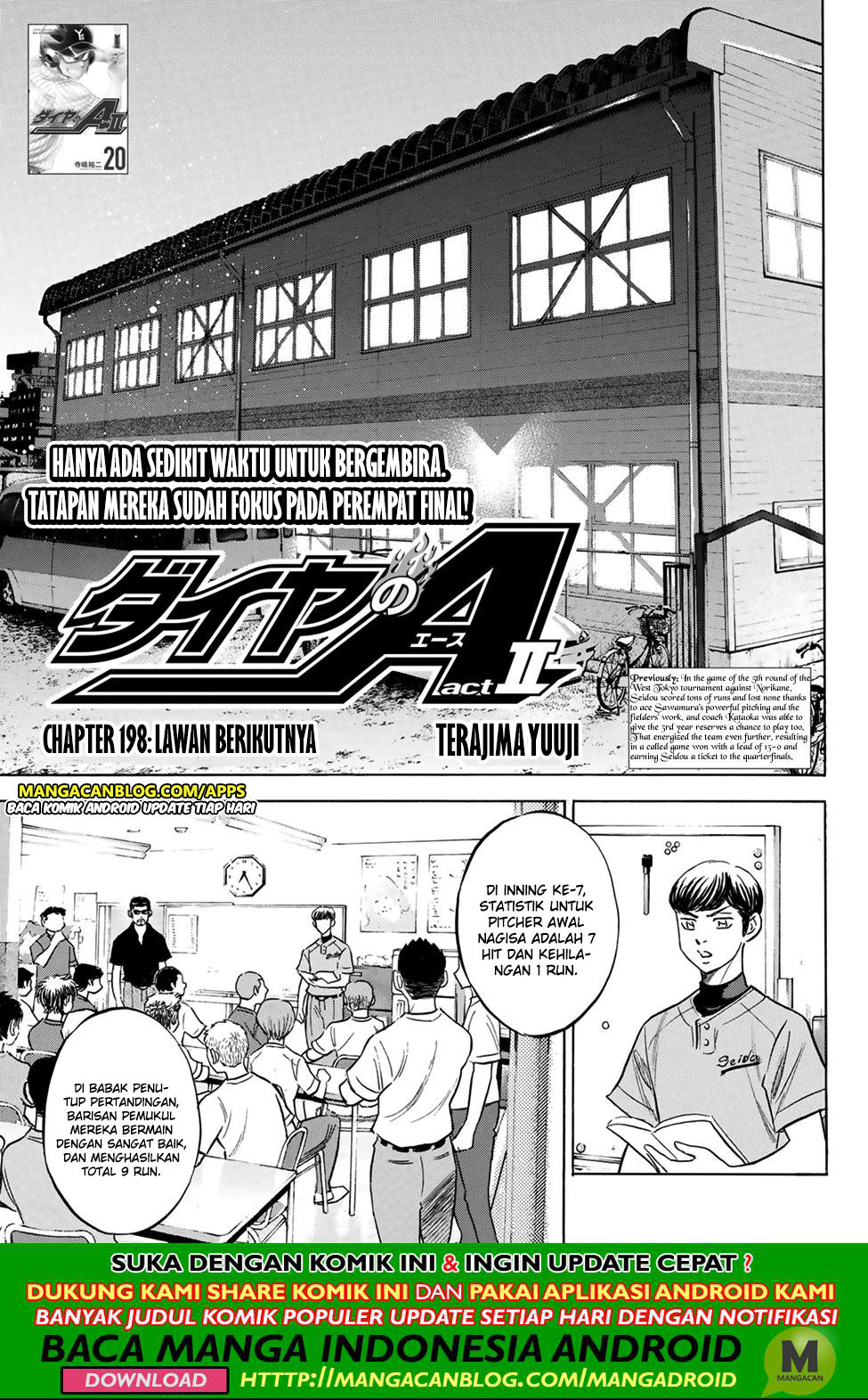 Baca Komik Diamond no Ace Act 2 Chapter 198 Gambar 1