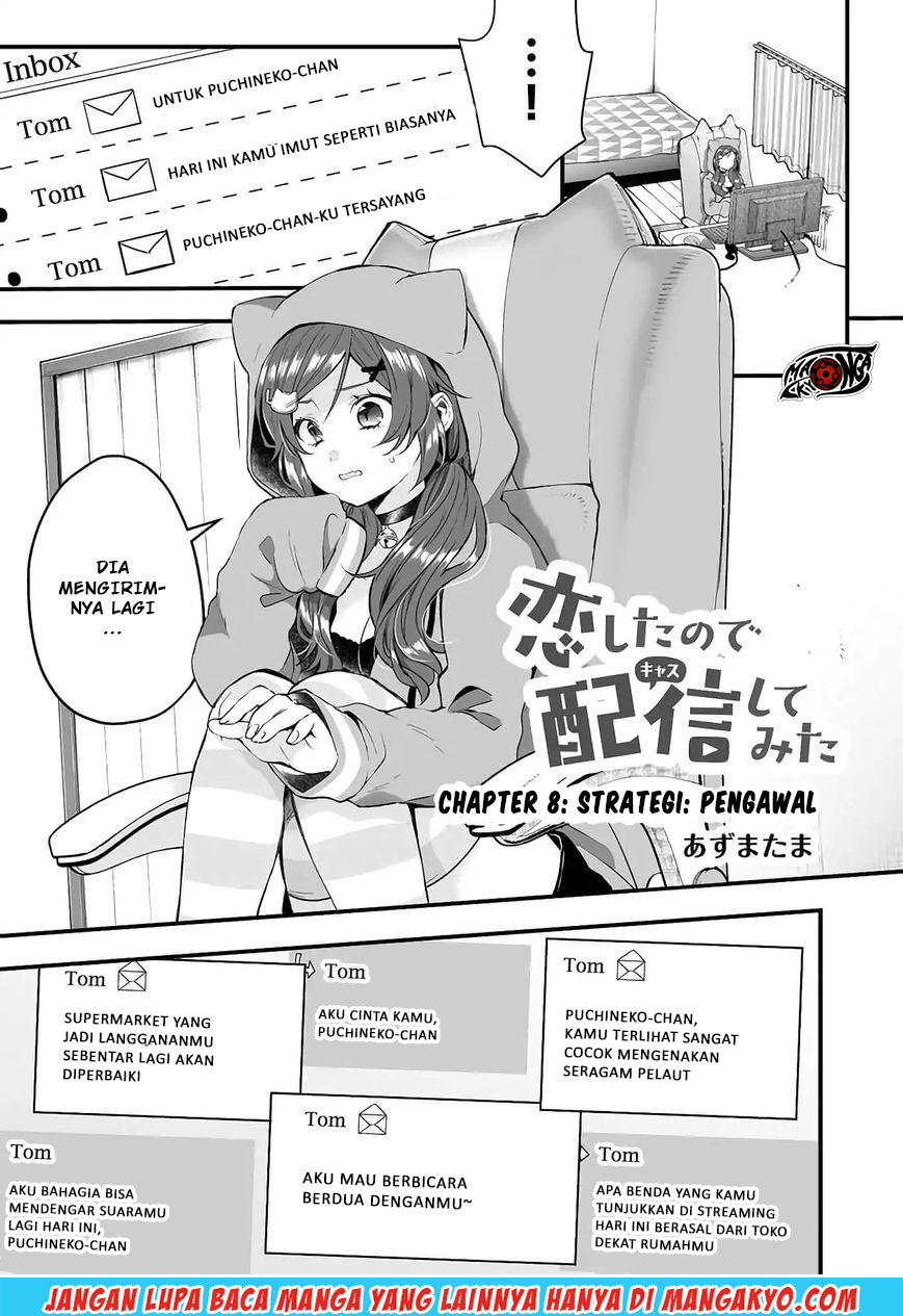 Baca Komik Koi Shita no de, Haishin Shite Mita Chapter 08 Gambar 1