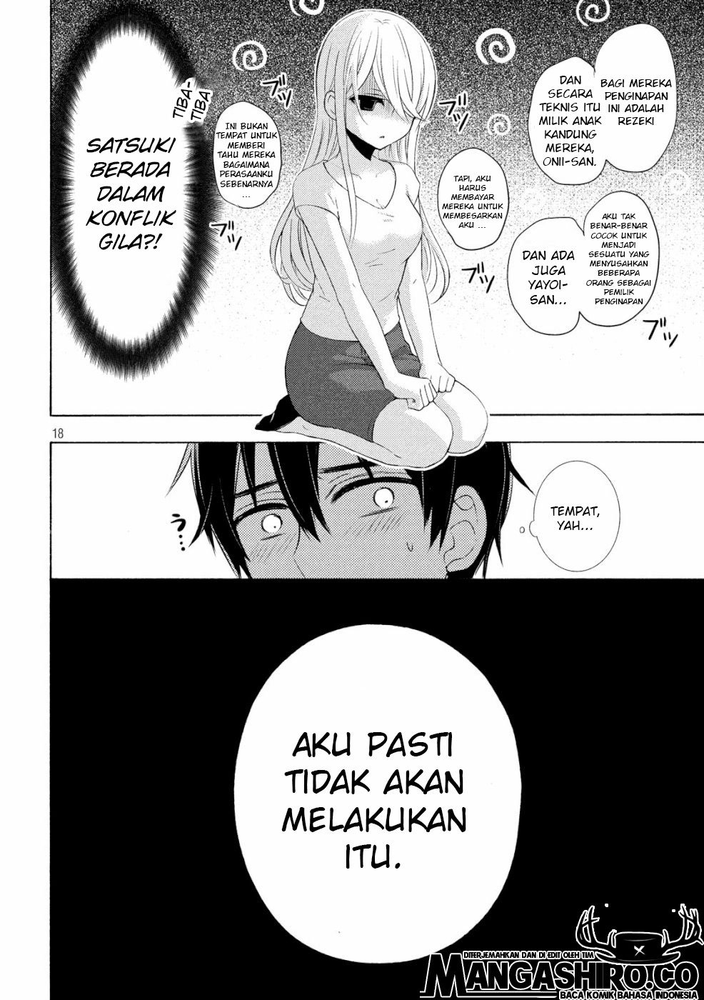 Watari-kun no xx ga Houkai Sunzen Chapter 46 Gambar 19