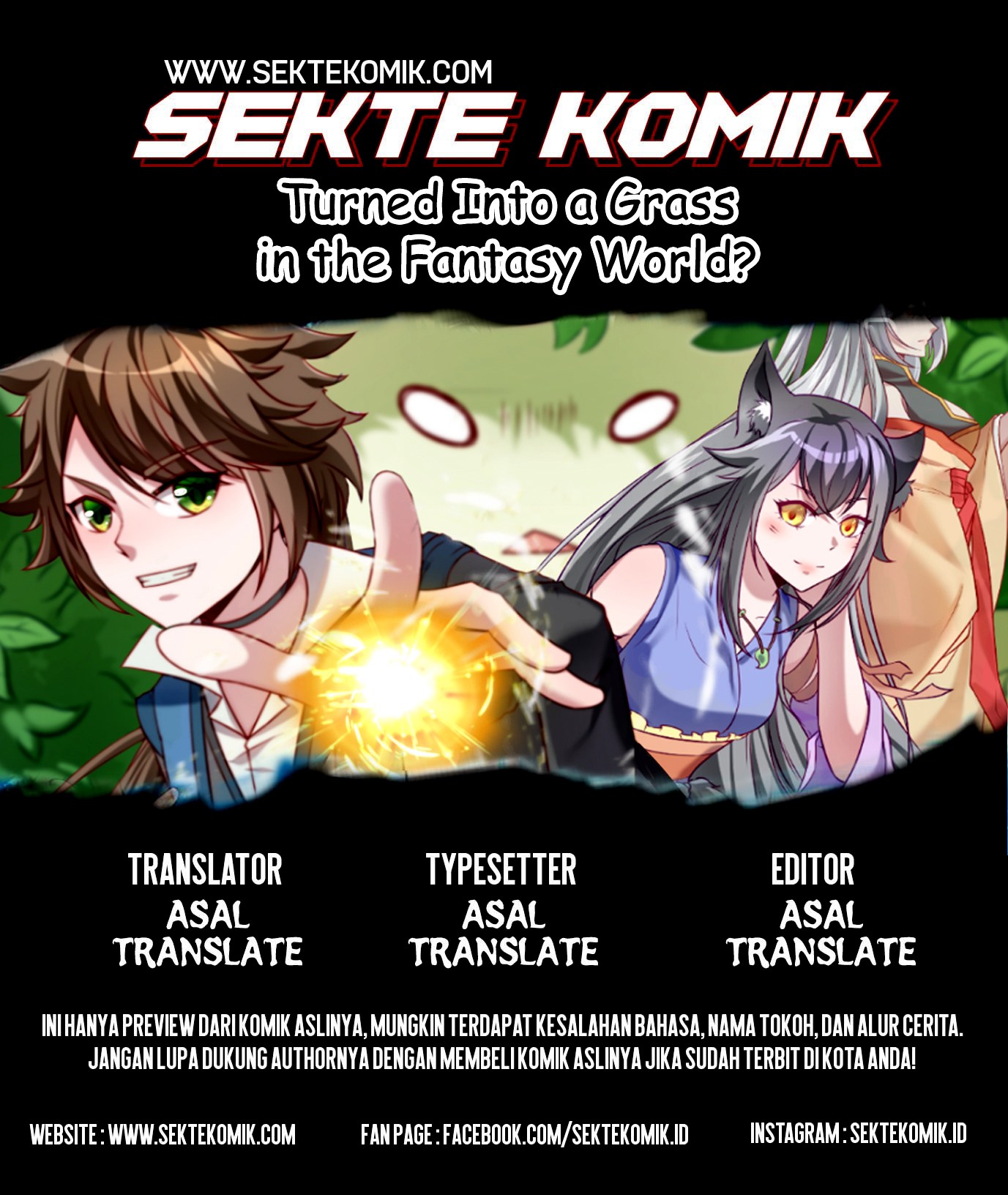 Baca Komik Turned Into a Grass in The Fantasy World? Chapter 4 Gambar 1