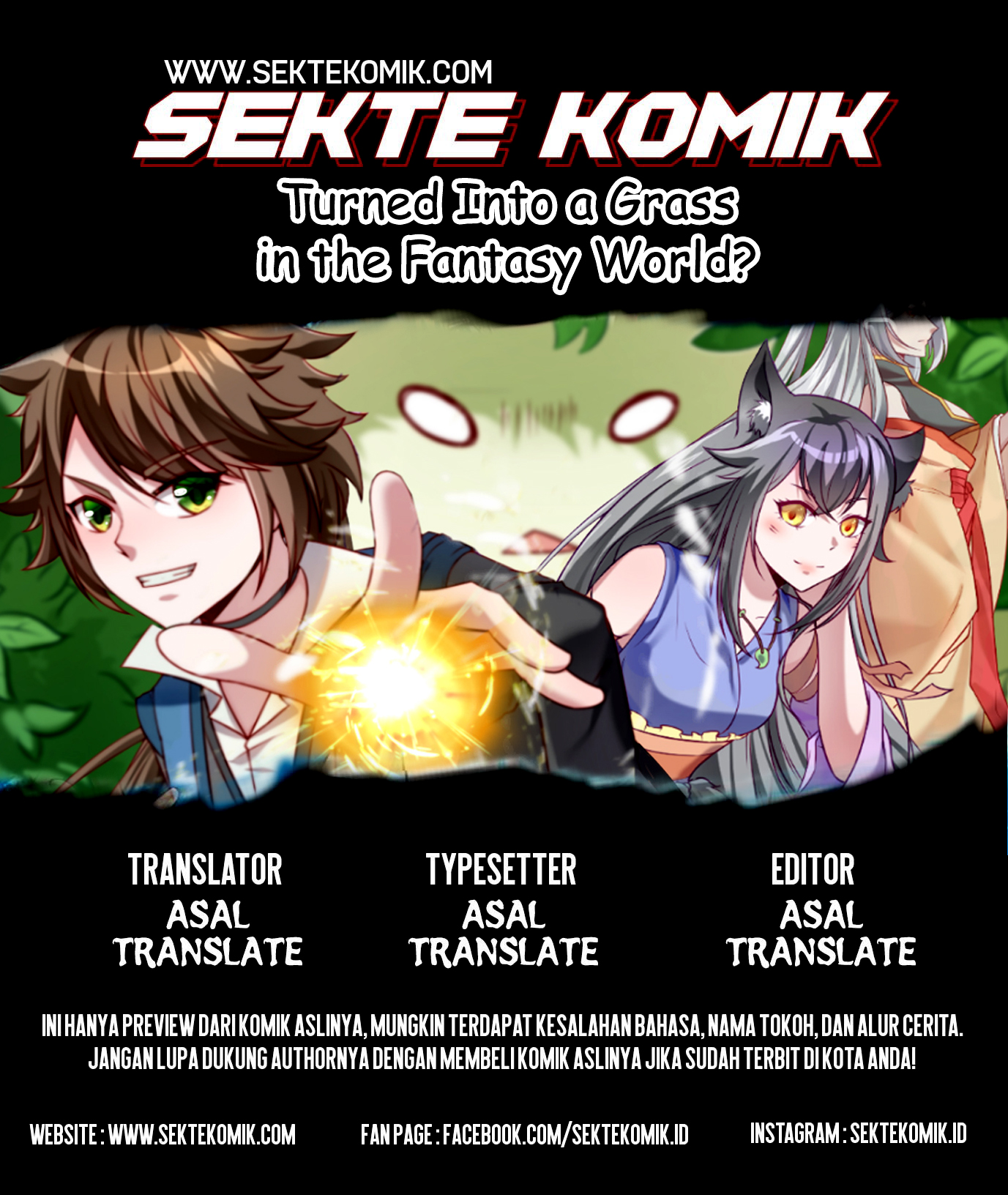 Baca Komik Turned Into a Grass in The Fantasy World? Chapter 8 Gambar 1