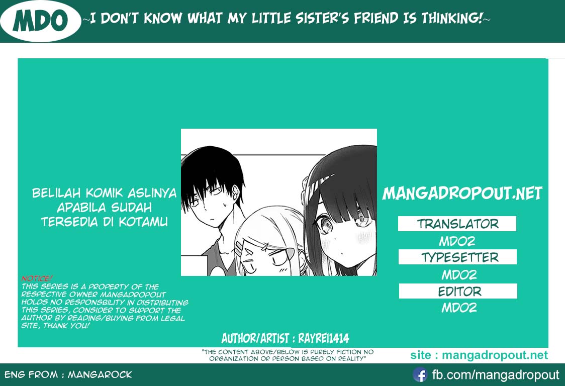 Baca Komik I Don’t Know What My Little Sister’s Friend Is Thinking! Chapter 10 Gambar 1