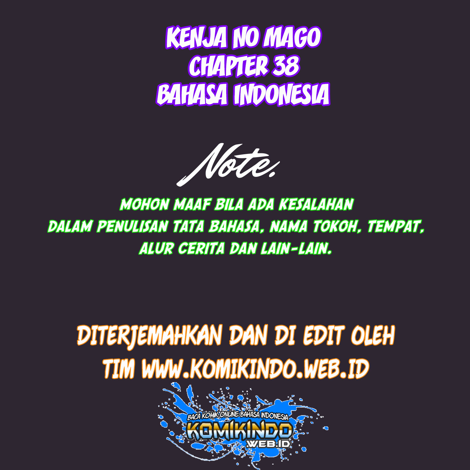 Baca  Kenja no Mago Chapter 38 Gambar 2