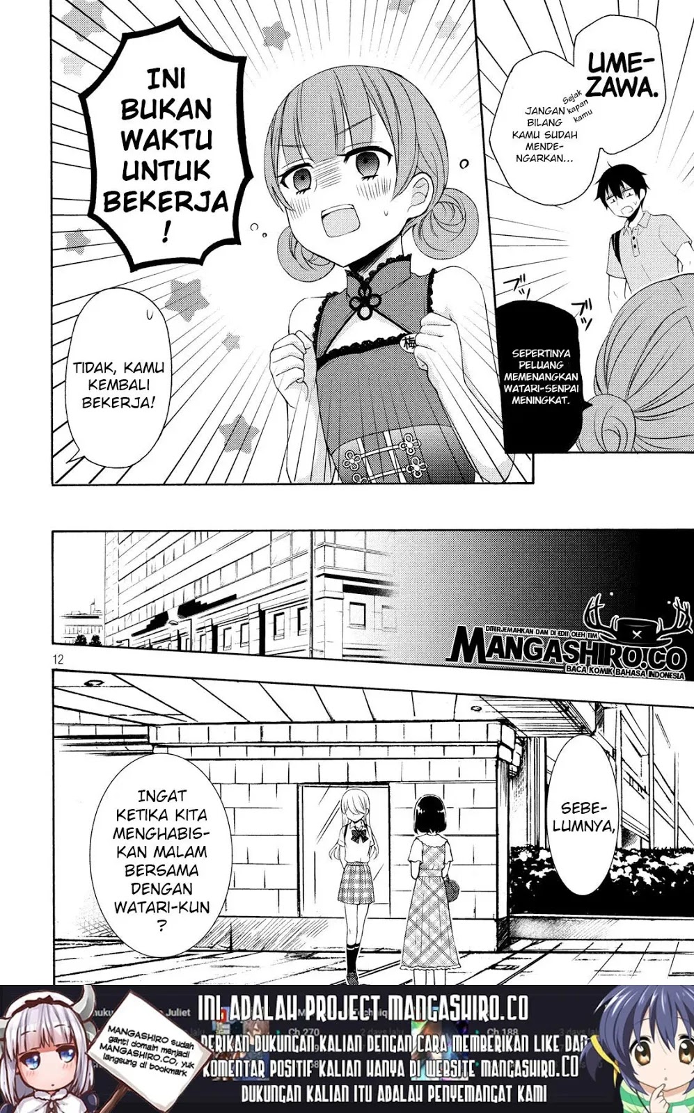 Watari-kun no xx ga Houkai Sunzen Chapter 49 Gambar 14