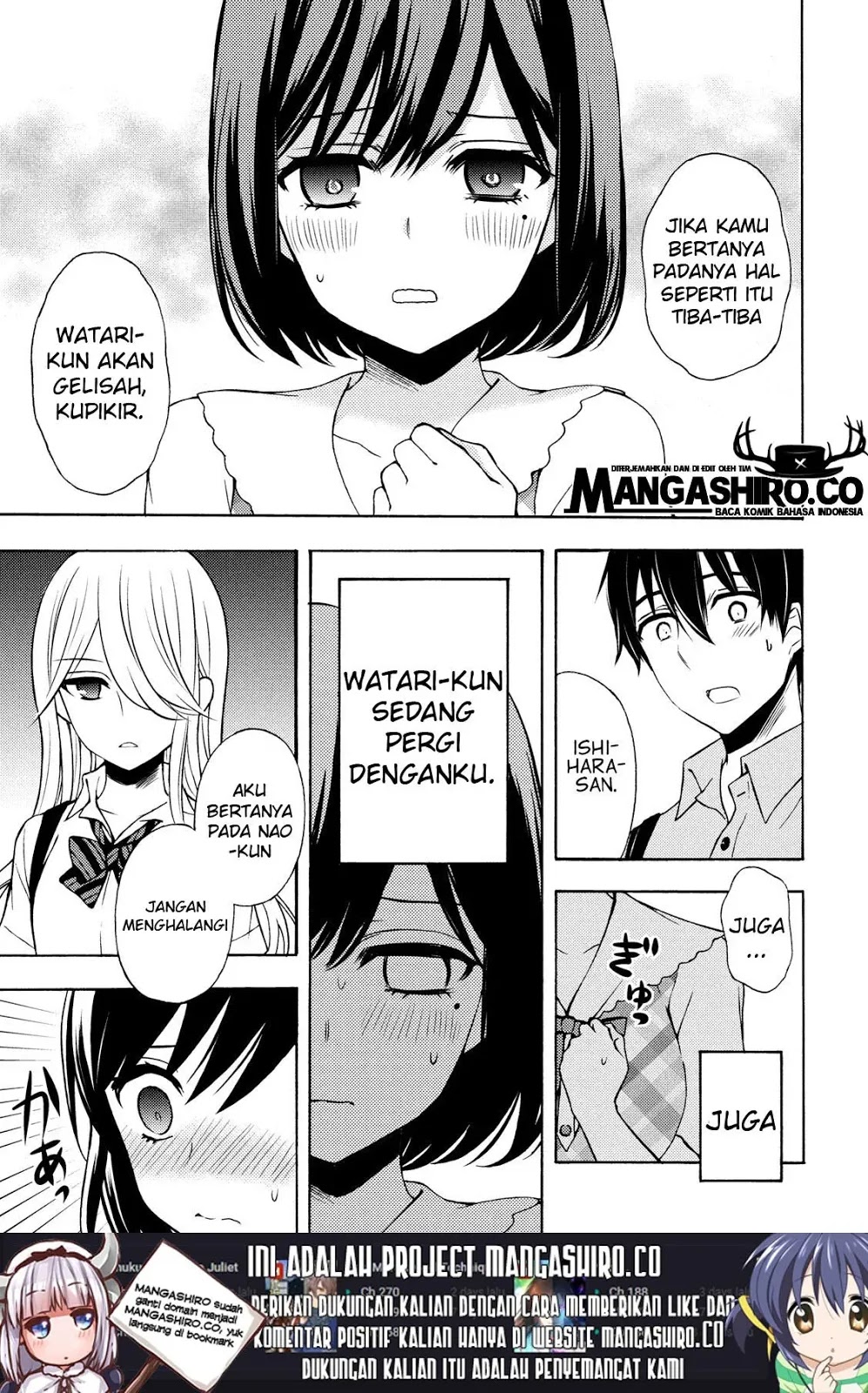 Watari-kun no xx ga Houkai Sunzen Chapter 49 Gambar 9
