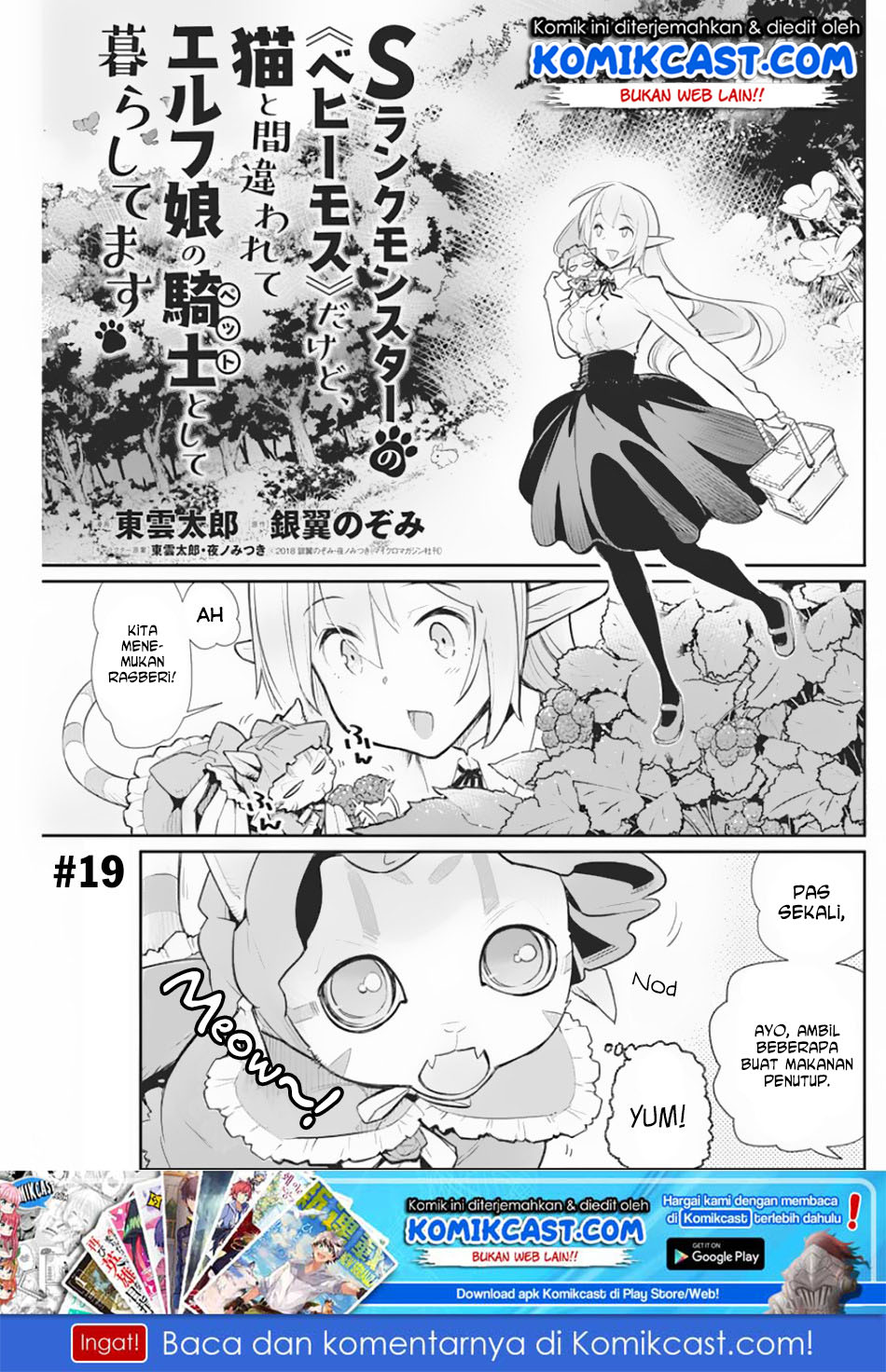 Baca S-Rank Monster no Behemoth Dakedo, Neko to Machigawarete Erufu Musume no Kishi (Pet) Toshite Kurashitemasu Chapter 19 Gambar 2