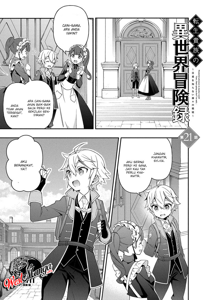 Baca Tensei Kizoku no Isekai Boukenroku ~Jichou wo Shiranai Kamigami no Shit Chapter 21 Gambar 2