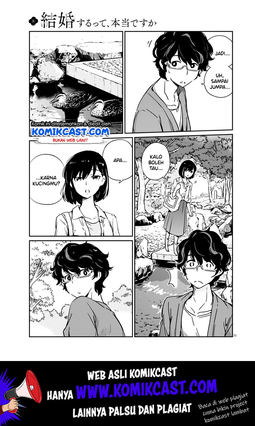 Kekkon Surutte, Hontou Desu Ka? Chapter 01 Gambar 35