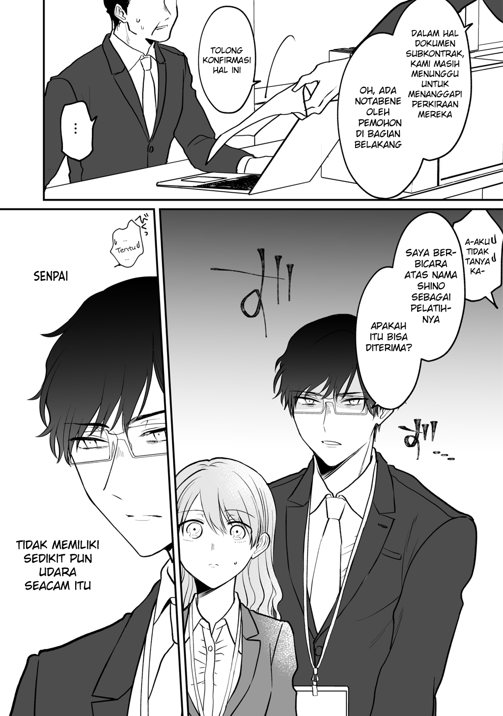 Kuki ga “yomeru” shunnyushain to buaiso na sempai no hanashi Chapter 03 Gambar 4