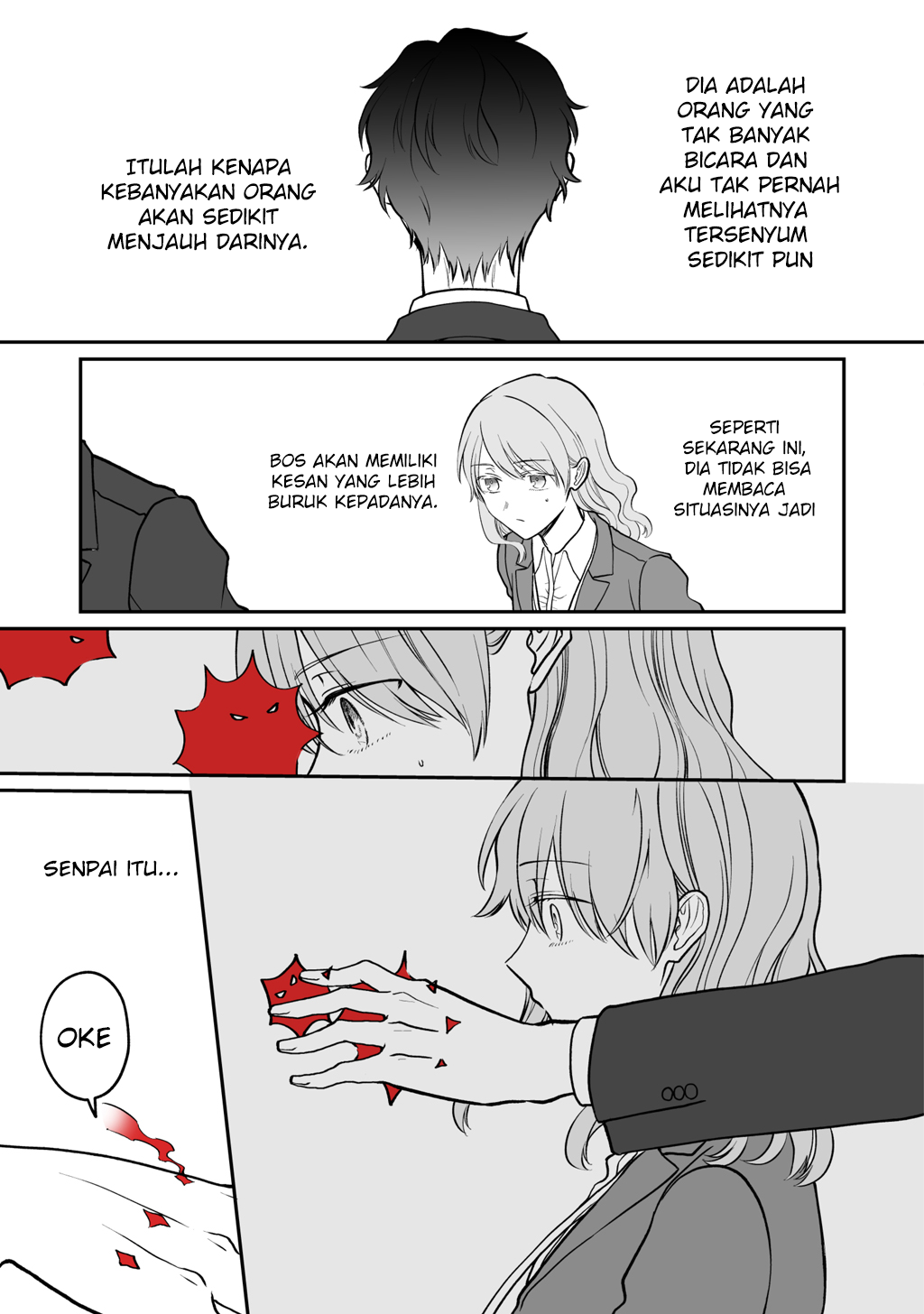 Kuki ga “yomeru” shunnyushain to buaiso na sempai no hanashi Chapter 03 Gambar 5