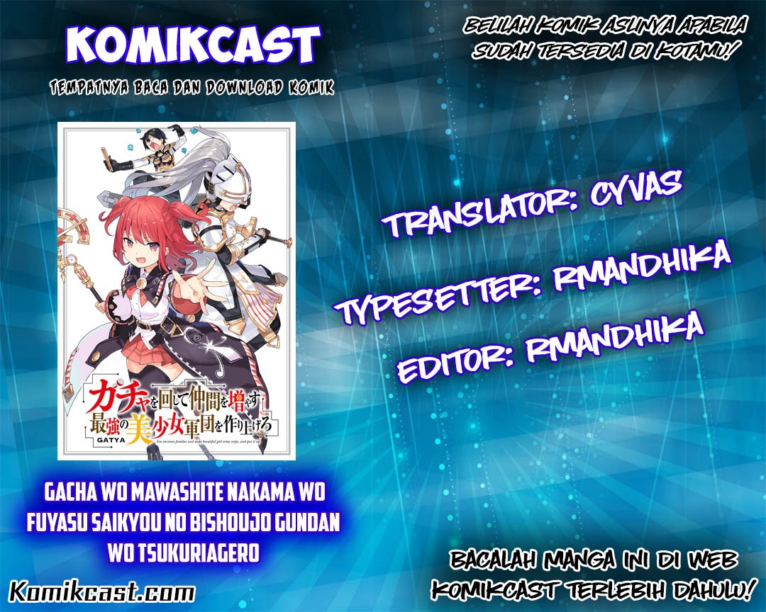 Baca Komik Gacha wo Mawashite Nakama wo Fuyasu Saikyou no Bishoujo Gundan wo Tsukuriagero Chapter 03 Gambar 1