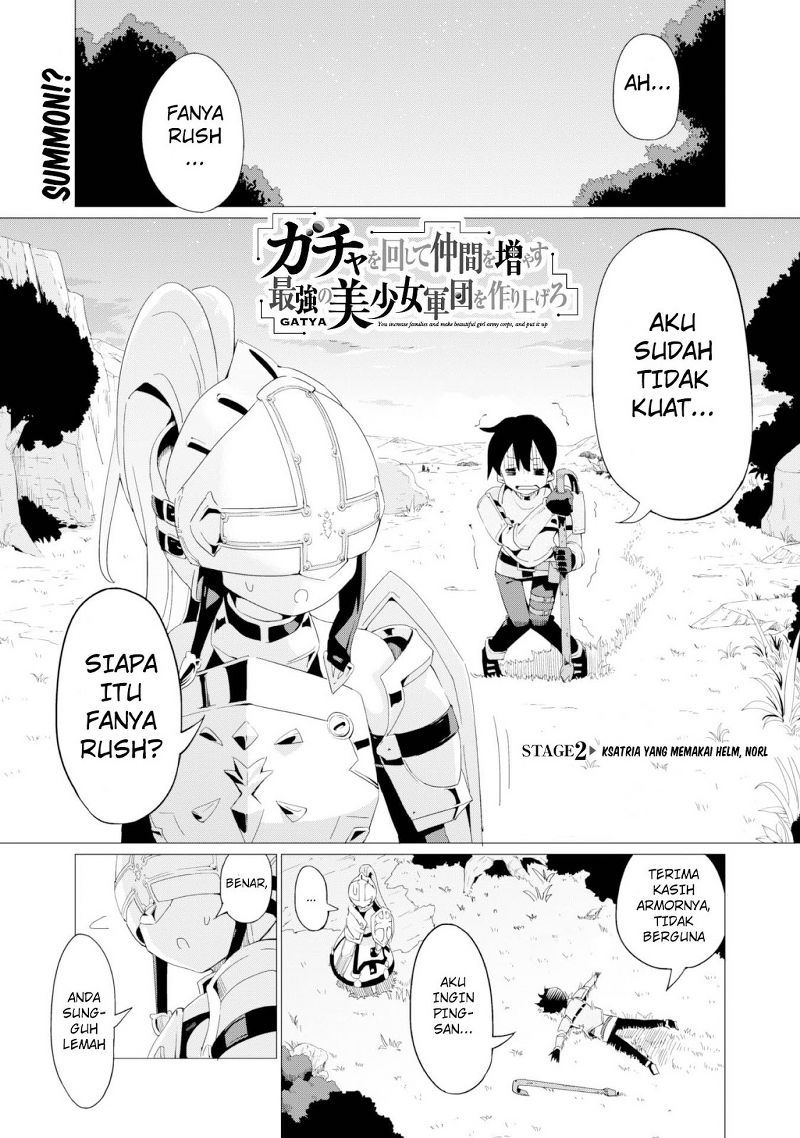 Baca  Gacha wo Mawashite Nakama wo Fuyasu Saikyou no Bishoujo Gundan wo Tsukuriagero Chapter 02 Gambar 2