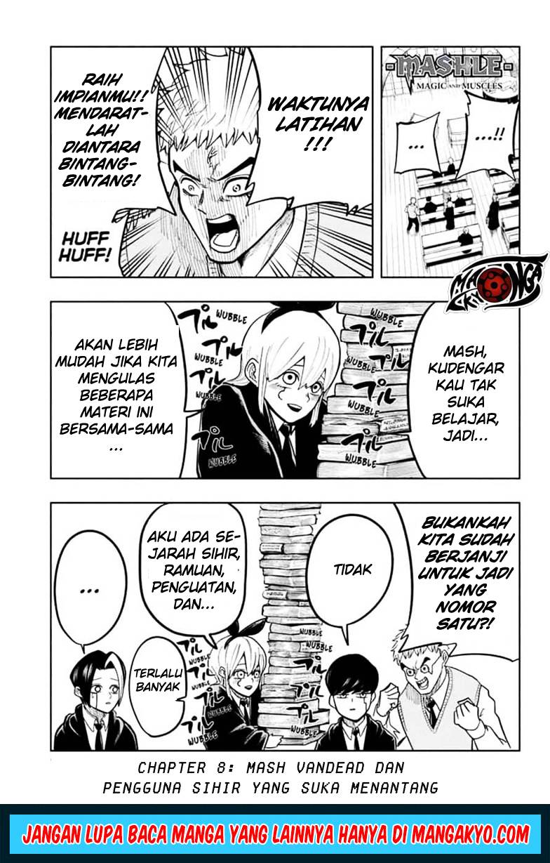 Baca Komik Mashle: Magic and Muscles Chapter 08 Gambar 1